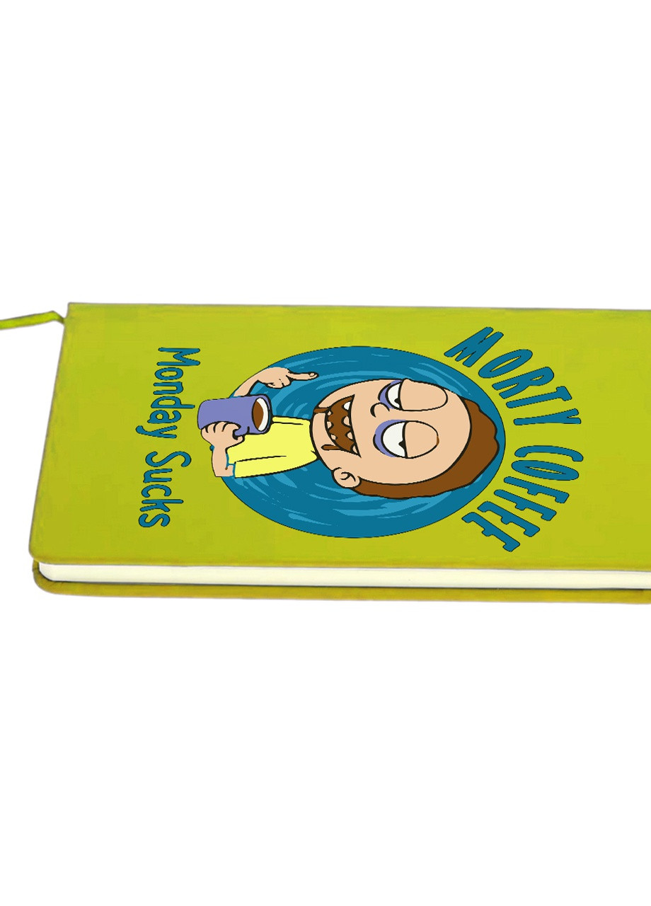 Блокнот А5 Рик и Морти (Rick and Morty) Салатовый (92228-3442-LM) MobiPrint (257325563)