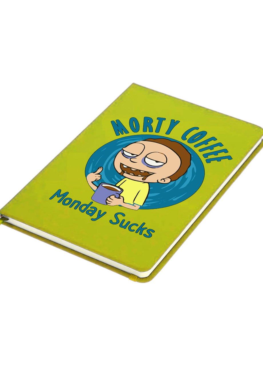 Блокнот А5 Рик и Морти (Rick and Morty) Салатовый (92228-3442-LM) MobiPrint (257325563)