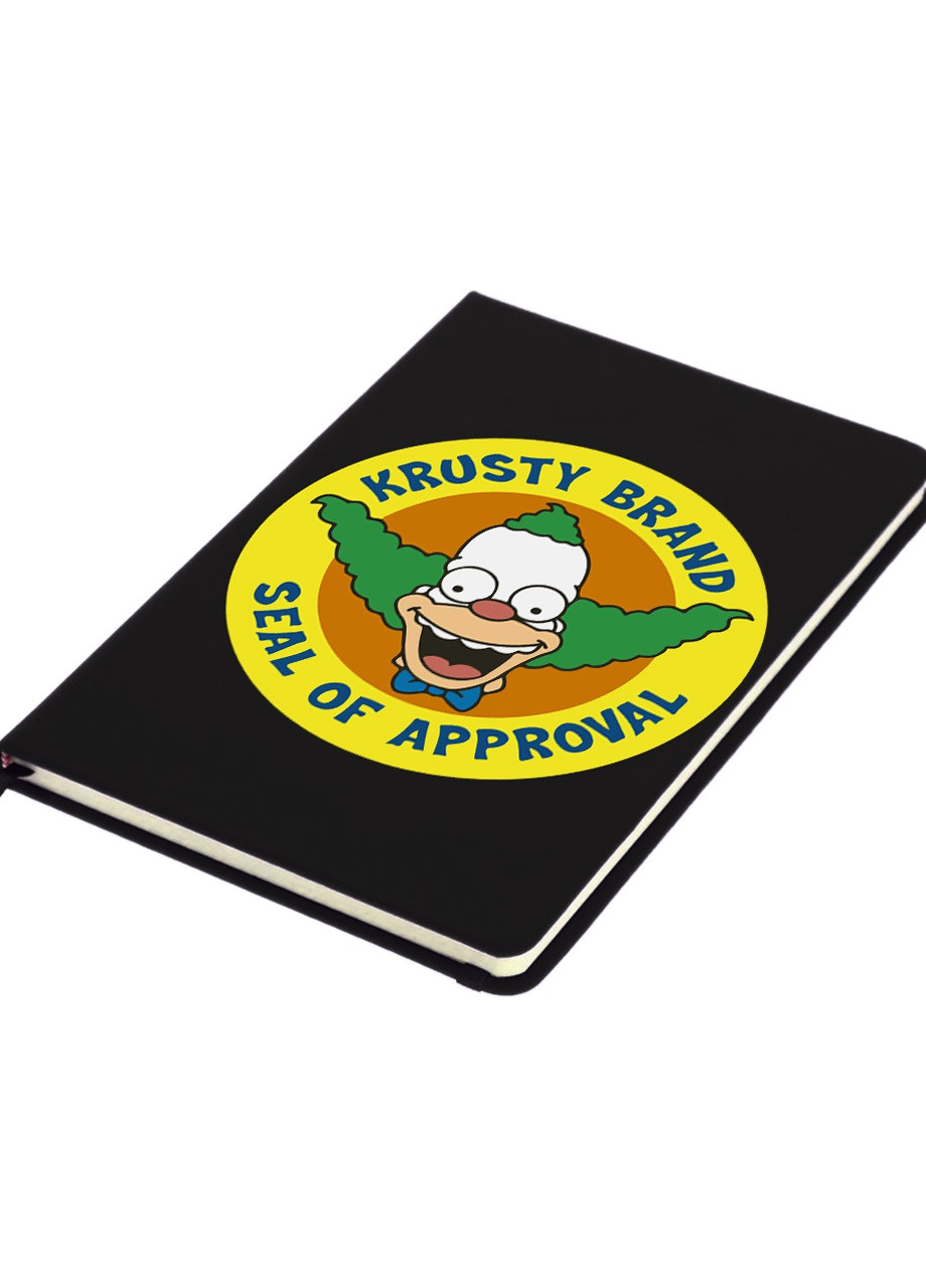 Блокнот А5 Клоун Красті Сімпсон (Krusty the Clown The Simpsons) Чорний (92228-3411-BK) MobiPrint (257322231)