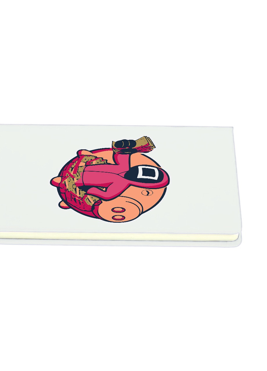 Блокнот А5 Гра в кальмара (Squid Game) Білий (92228-3458-WT) MobiPrint (257321962)