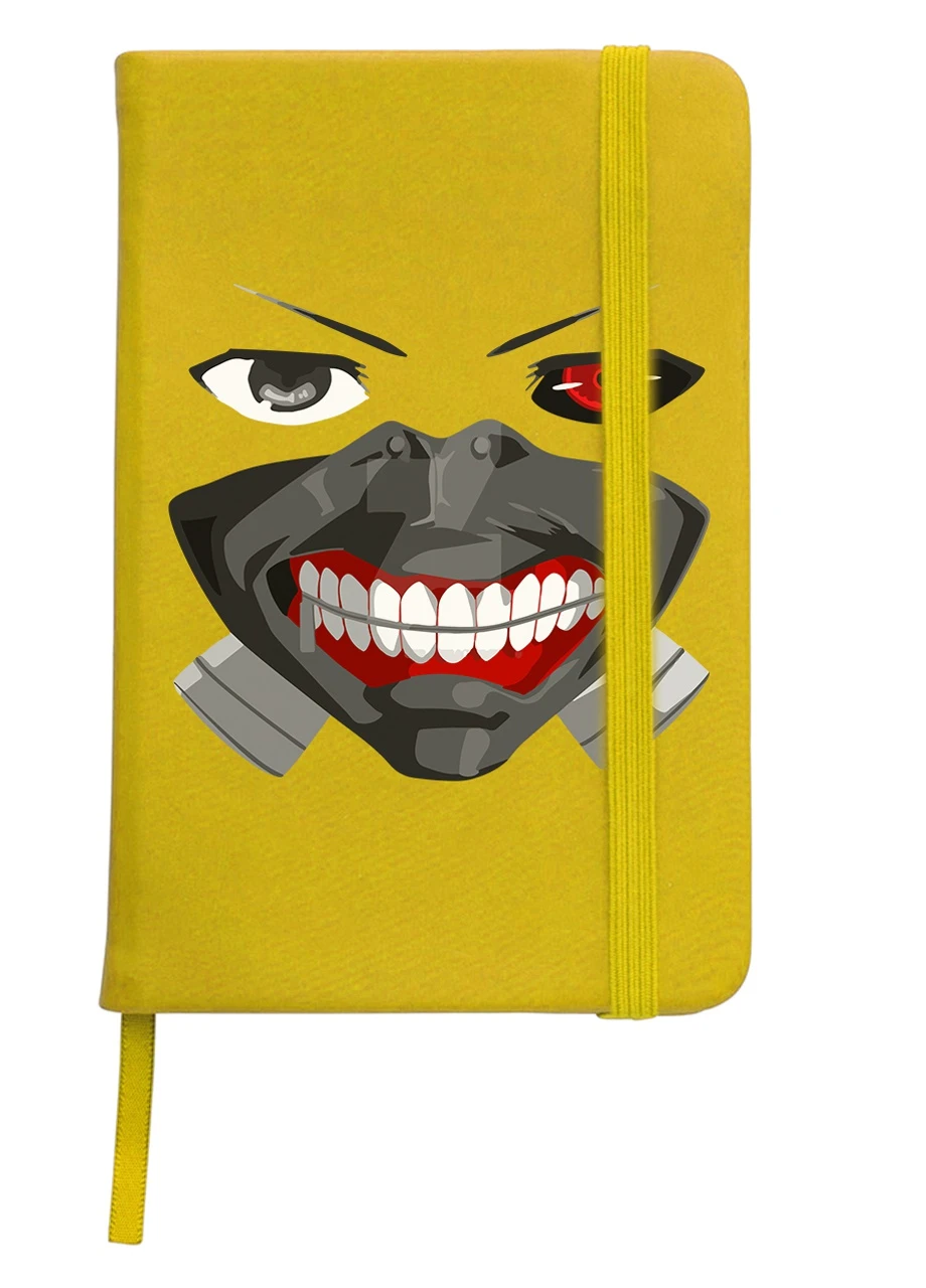 Блокнот А5 Токійський гуль Кен Канекі маска(Tokyo Ghoul in mask) Жовтий (92228-3525-SY) MobiPrint (257325742)