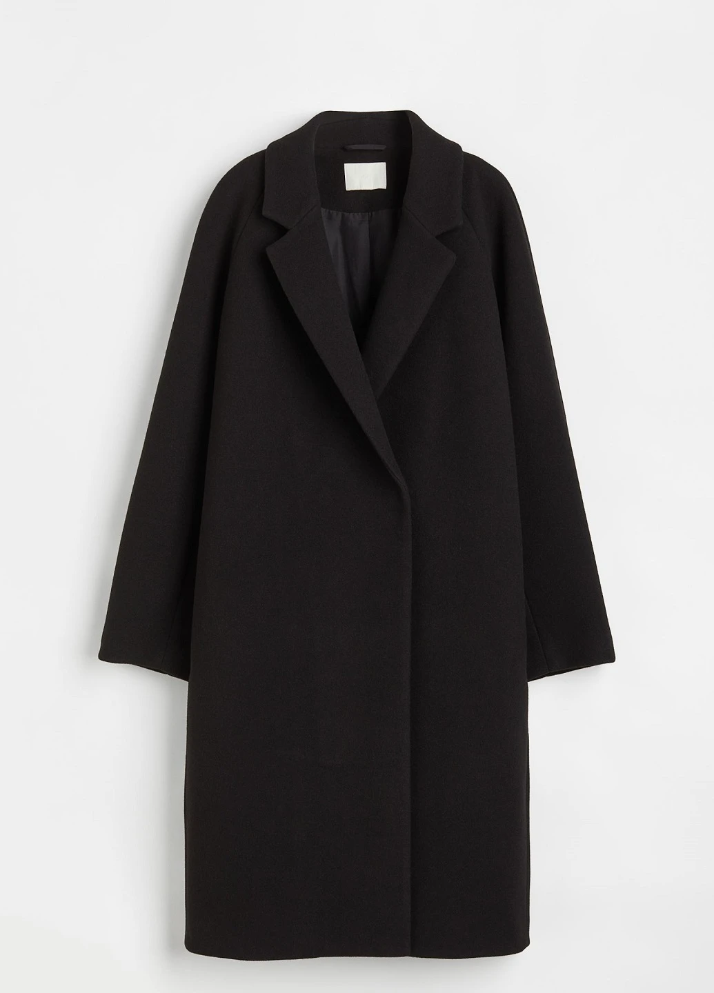Черное демисезонное Пальто H&M
