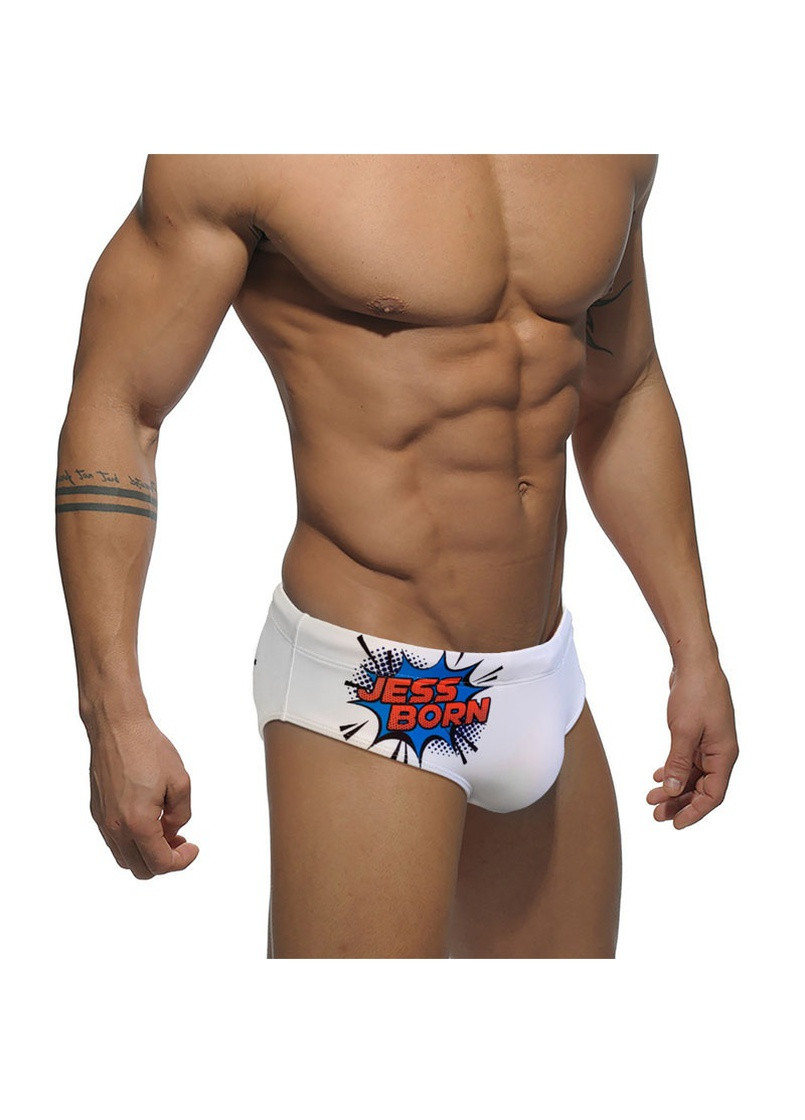 Мужские белые пляжные модные плавки UXH