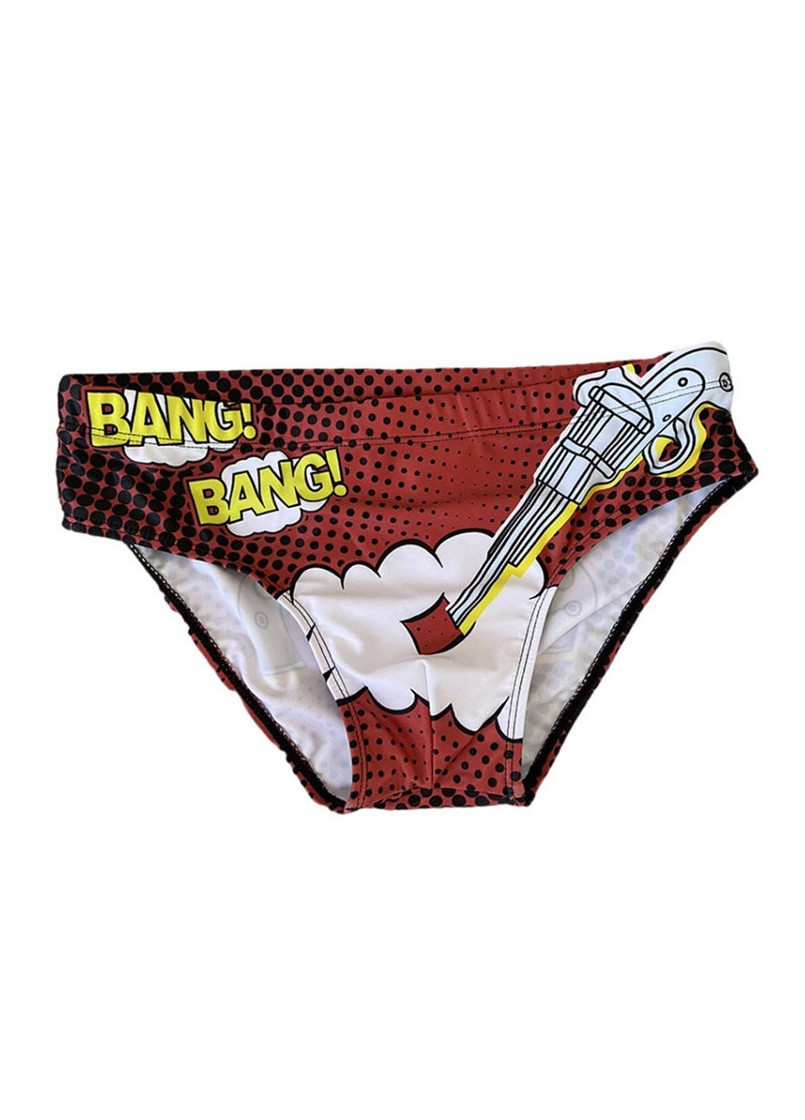 Мужские бордовые пляжные мужские купальные плавки UXH