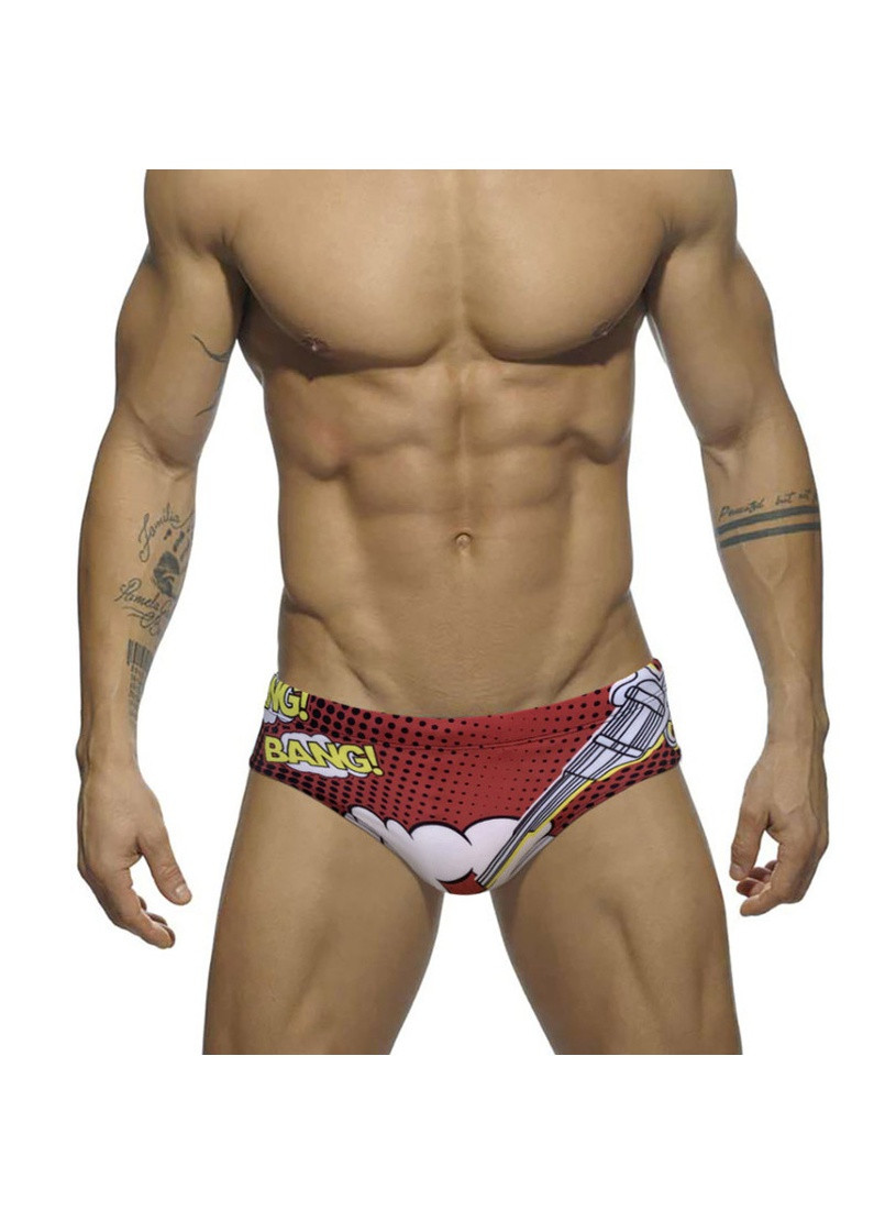 Мужские бордовые пляжные мужские купальные плавки UXH