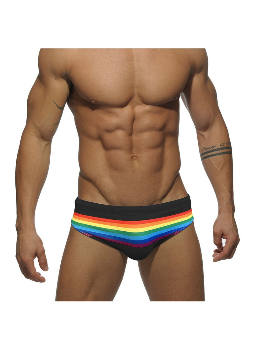 Мужские черные пляжные мужские плавки UXH