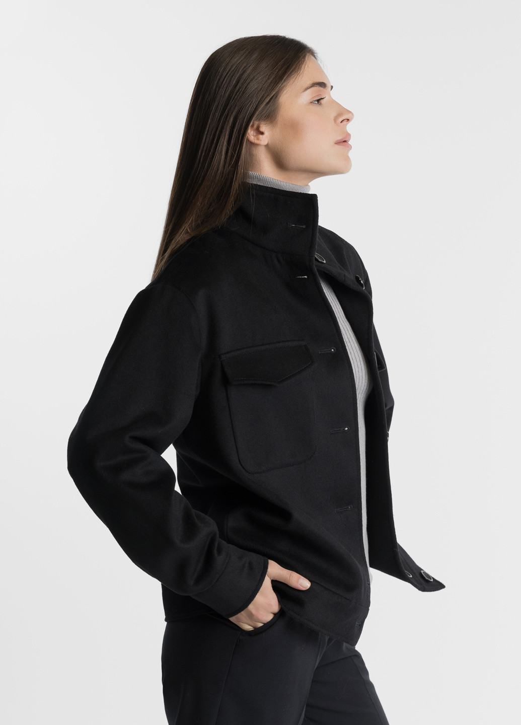 Чорна демісезонна куртка жіноча Arber Jacket shirt W