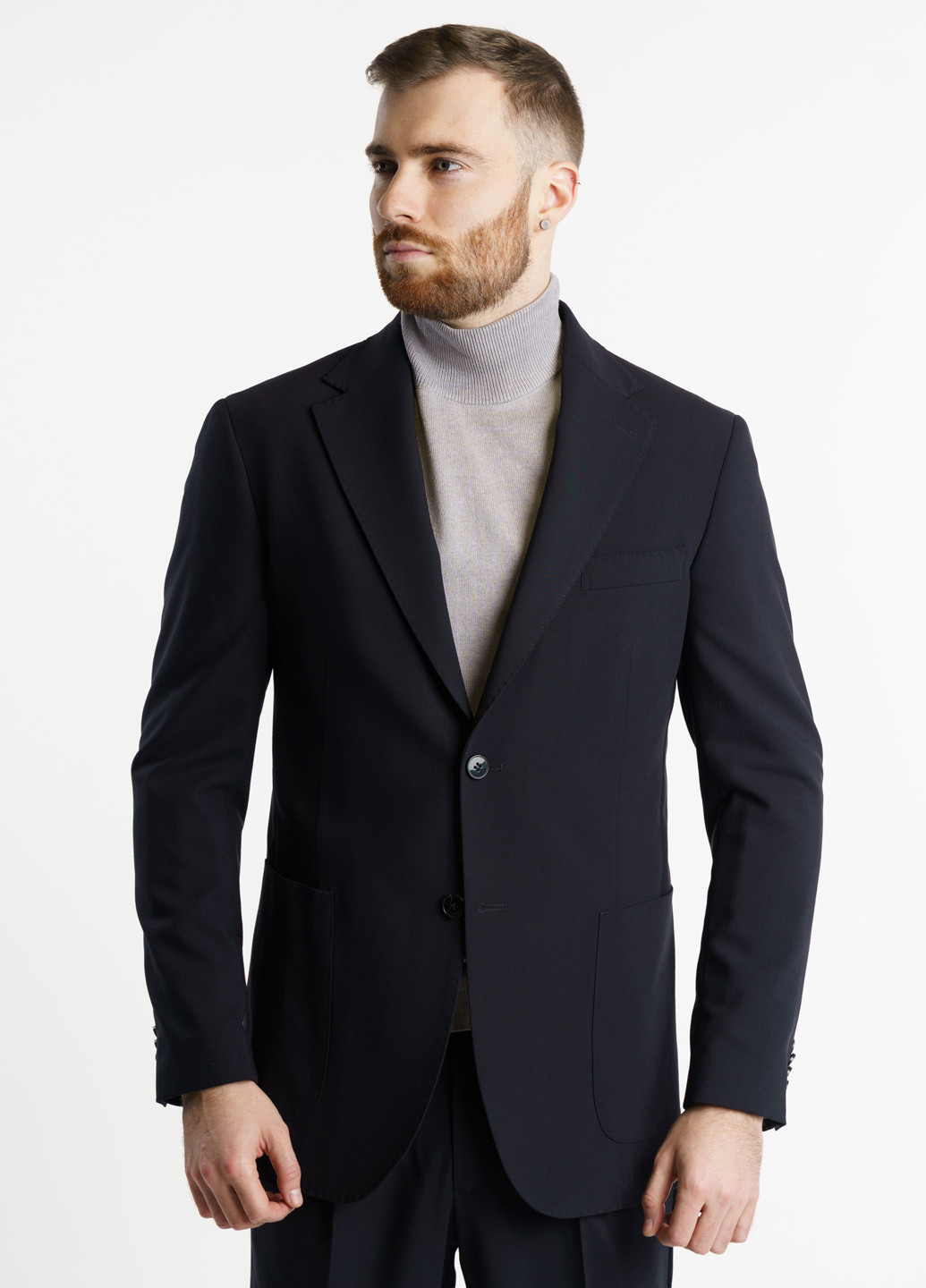 Чорний демісезонний костюм чоловічий Arber NAPOLI/LORENZO