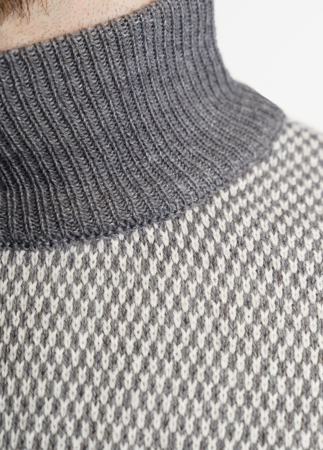 Серый зимний свитер мужской Arber Roll-neck 7GG N-AVT-94