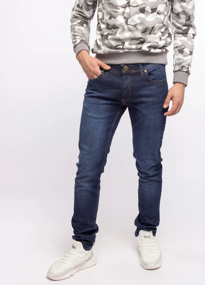 Черные демисезонные джинсы мужские тейпер Colt Denim