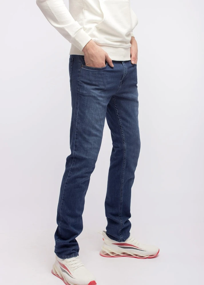 Черные демисезонные джинсы мужские тейпер Colt Denim