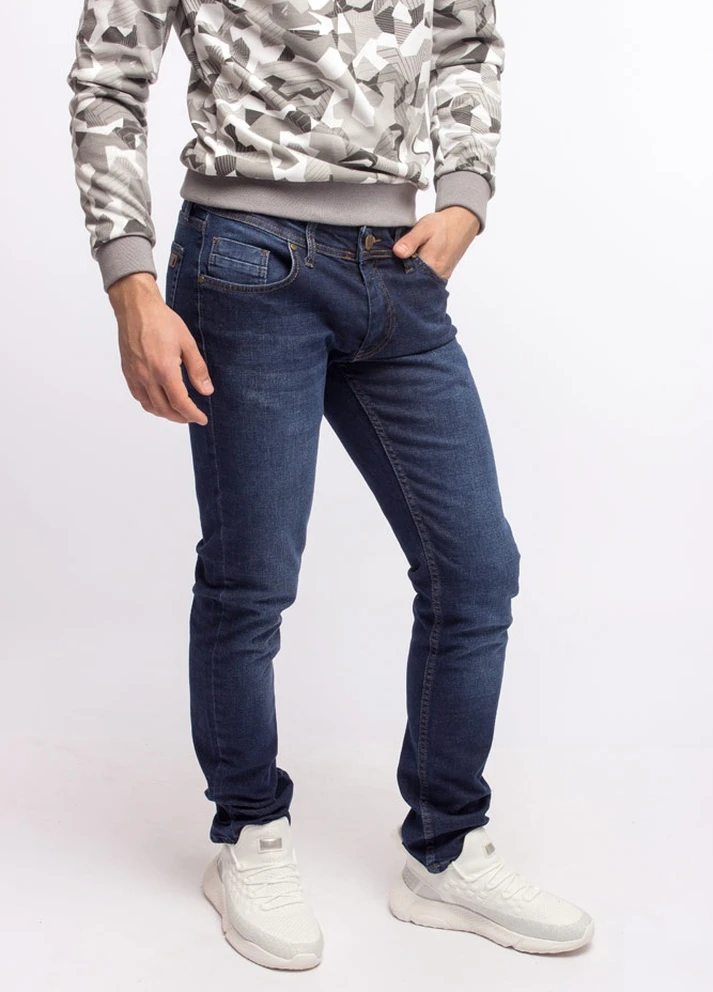 Черные демисезонные джинсы мужские тейпер Colt Denim