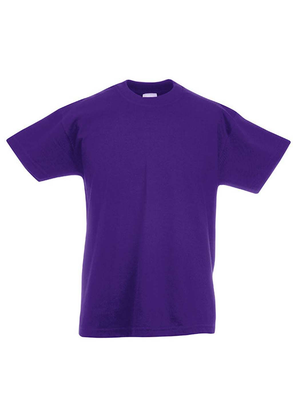 Фиолетовая демисезонная футболка Fruit of the Loom