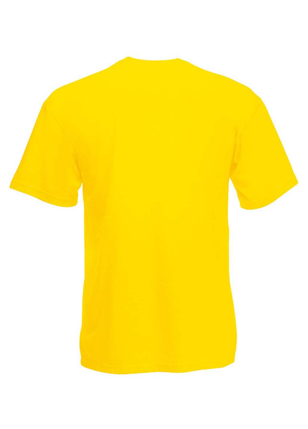 Желтая демисезонная футболка Fruit of the Loom