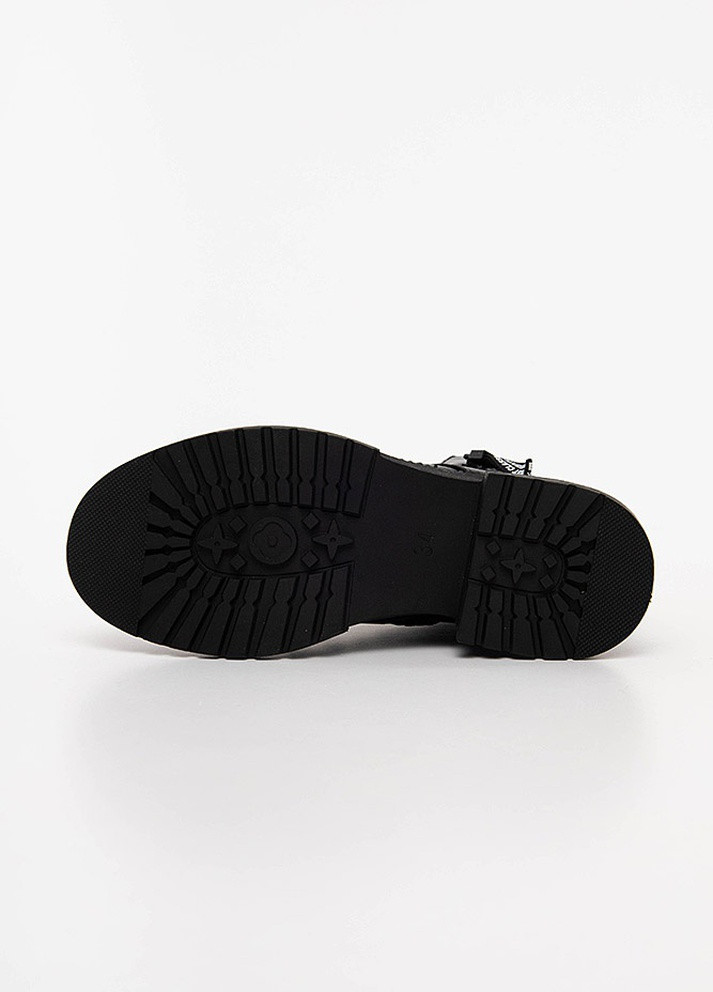 Черные повседневные осенние ботинки для девочки No Brand