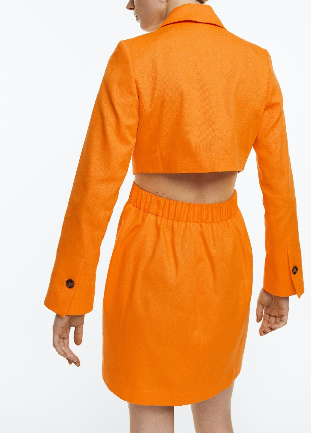 Помаранчева ділова сукня H&M однотонна