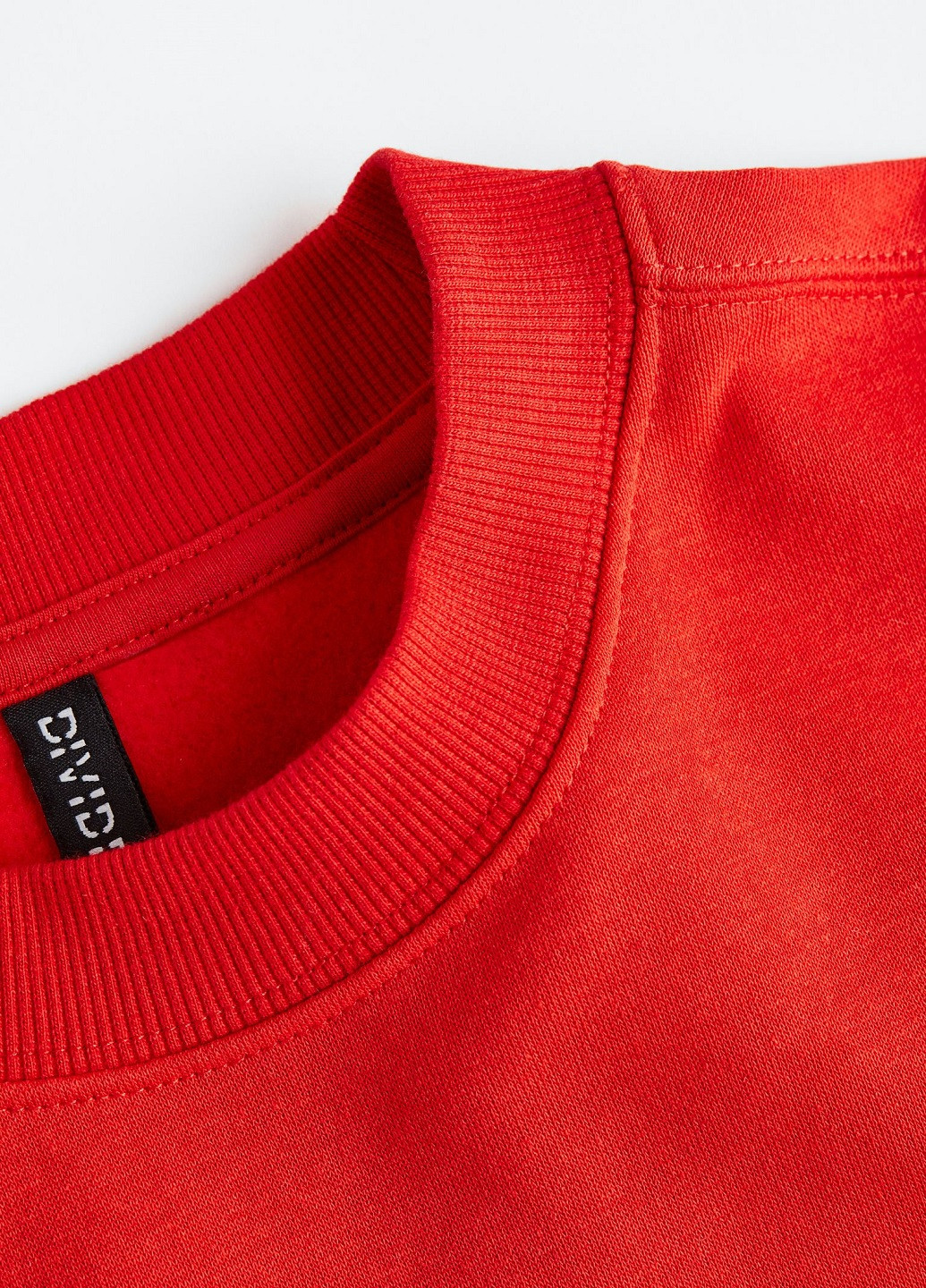 Свитшот H&M - крой надпись красный кэжуал - (257401451)