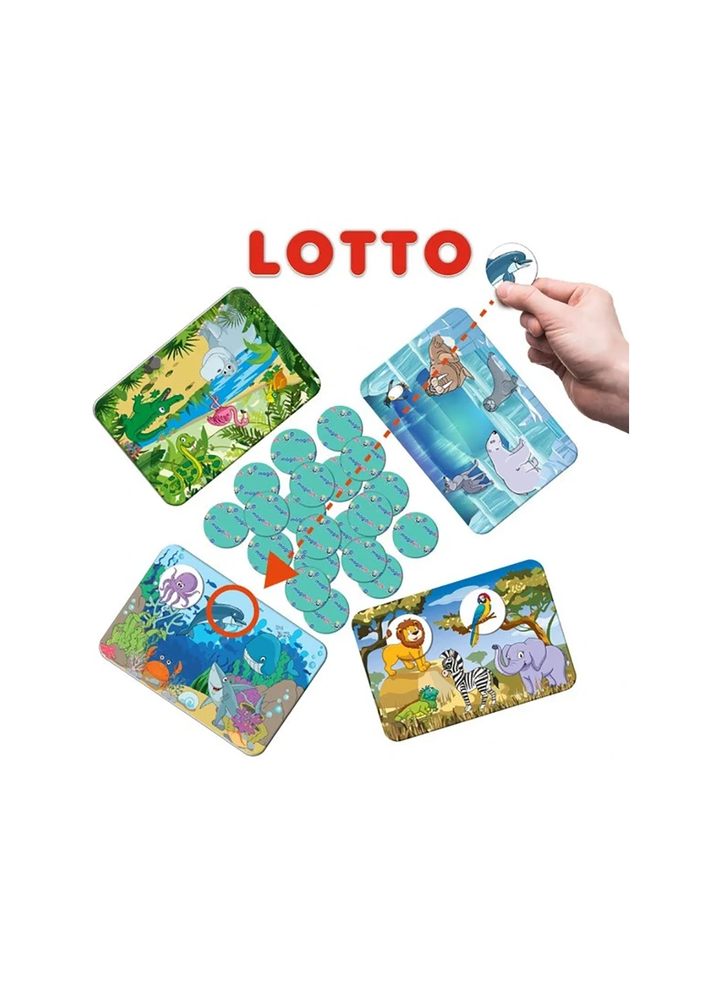 Гра настільна розвиваюча "Лото+мемо Зоопарк" ME5032-21 EN No Brand (257410330)