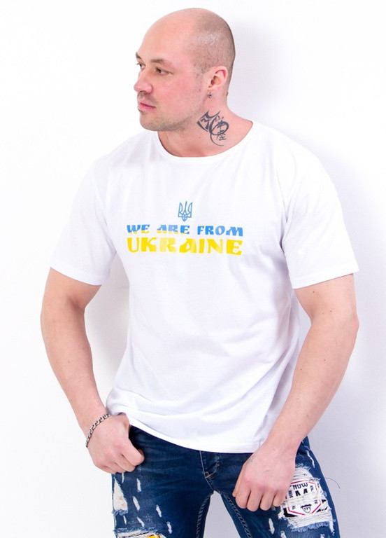 Чорна футболка чоловіча "україна" р. 46 ukraine (чорний) носи своє (8012-у-v7) Носи своє