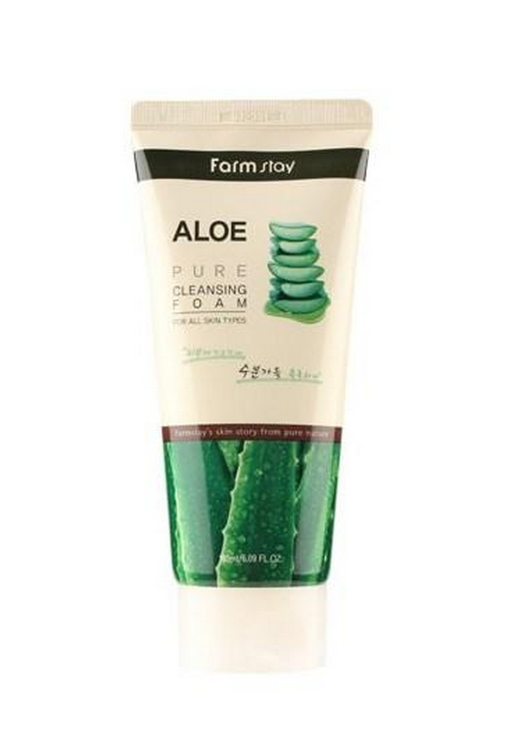 Піна для вмивання Aloe Pure Cleansing Foam заспокійлива 180 мл FarmStay (257420864)