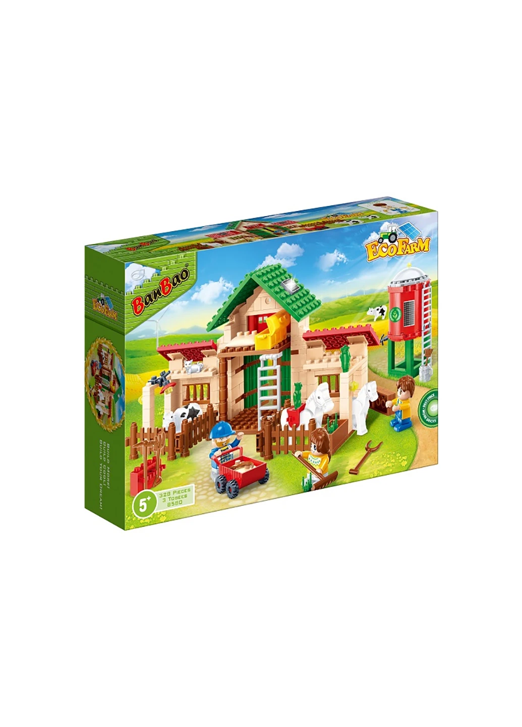 Конструктор Экоферма Жизнь на ферме 8580 328 эл. Разноцветный shop (6974387591434) Banbao (257418330)