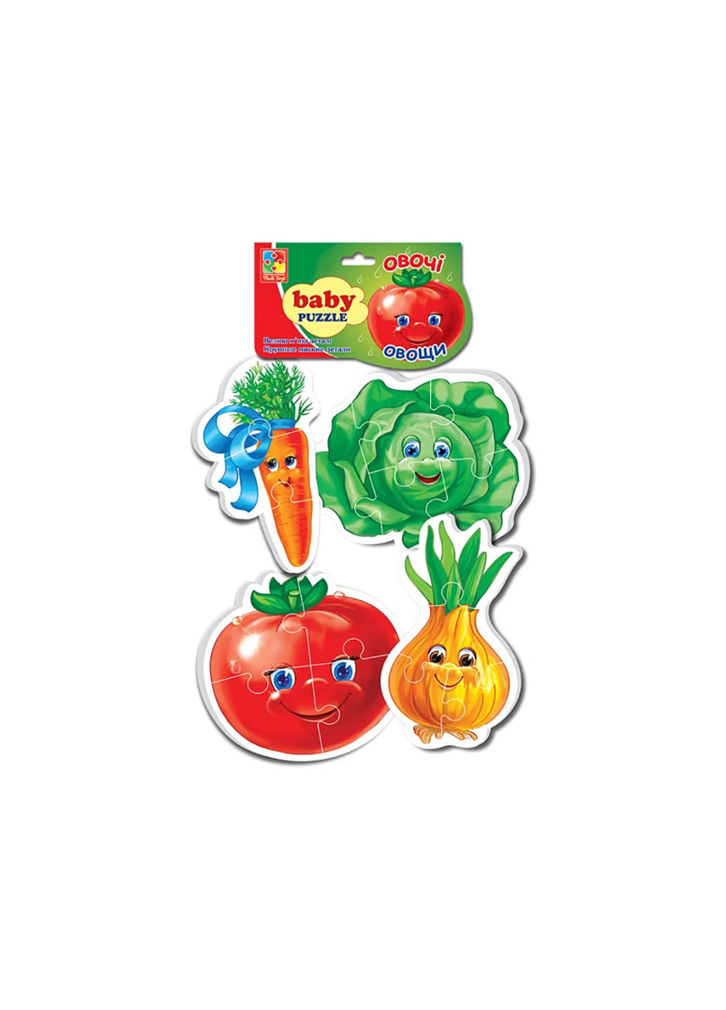 Беби пазлы Овощи VT1106-03 Vladi toys (257418287)