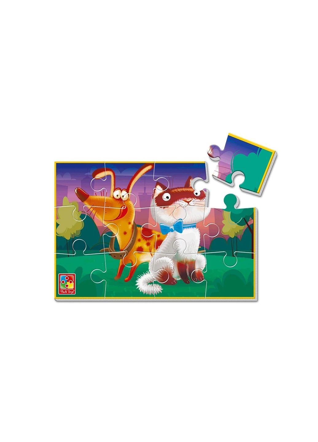 М`які пазли А5 Кіт собака VT1103-86 Vladi toys (257418284)