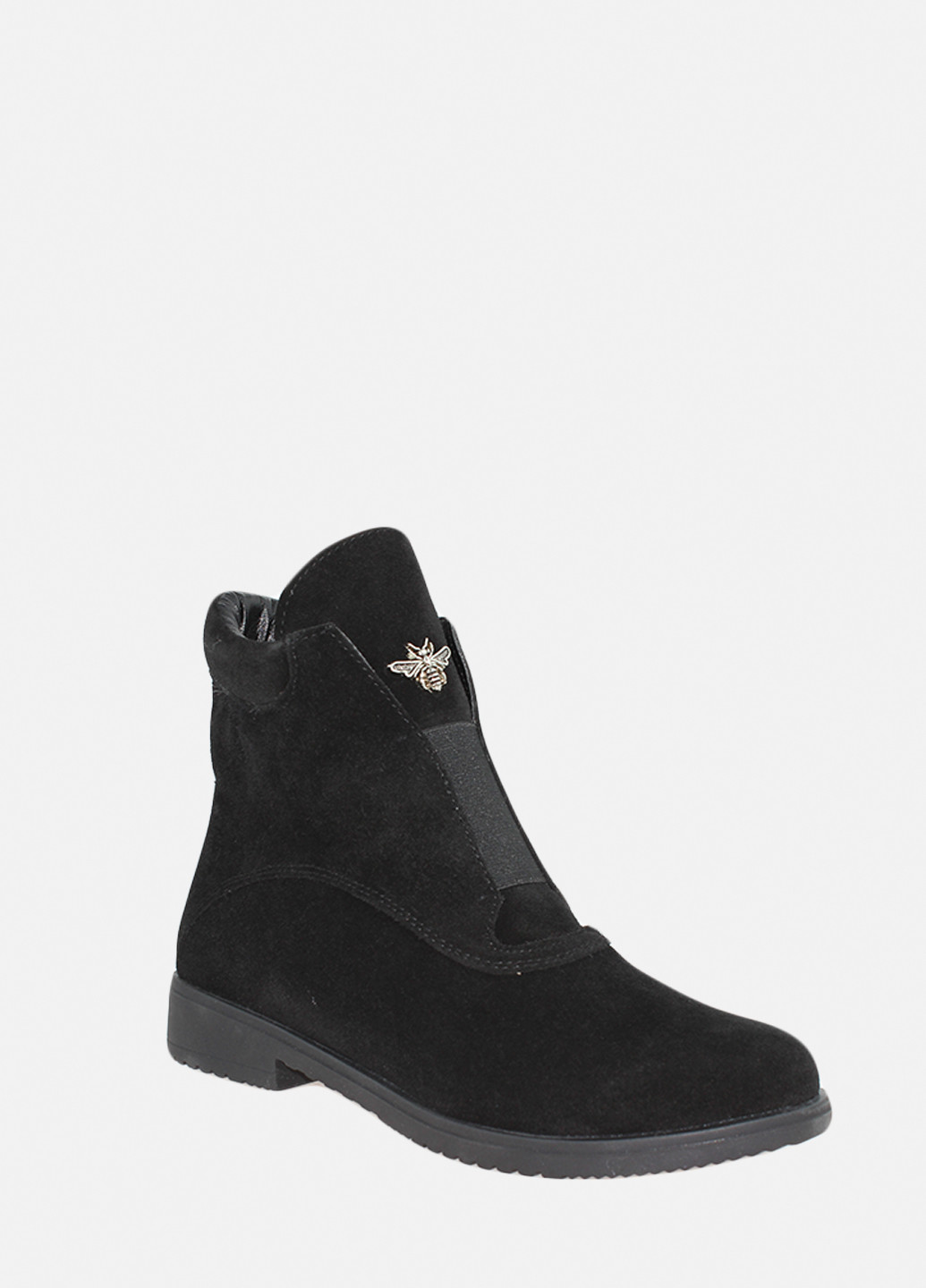 Зимние ботинки raz 512-11 черный Alvista из натуральной замши