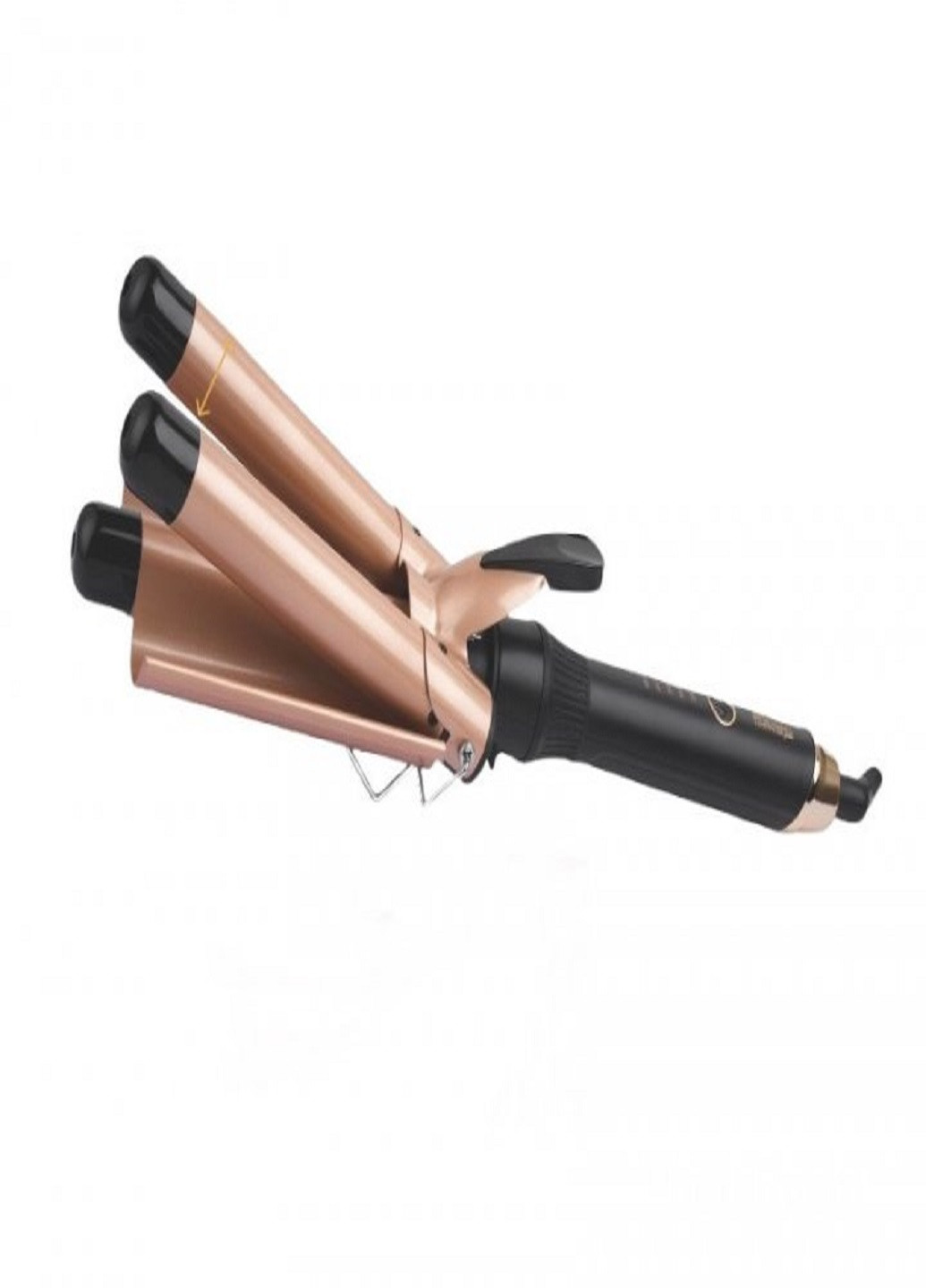 Профессиональная плойка щипцы для укладки волос 20174 тройная керамическое покрытие 25мм 125W Черная DSP (257425236)