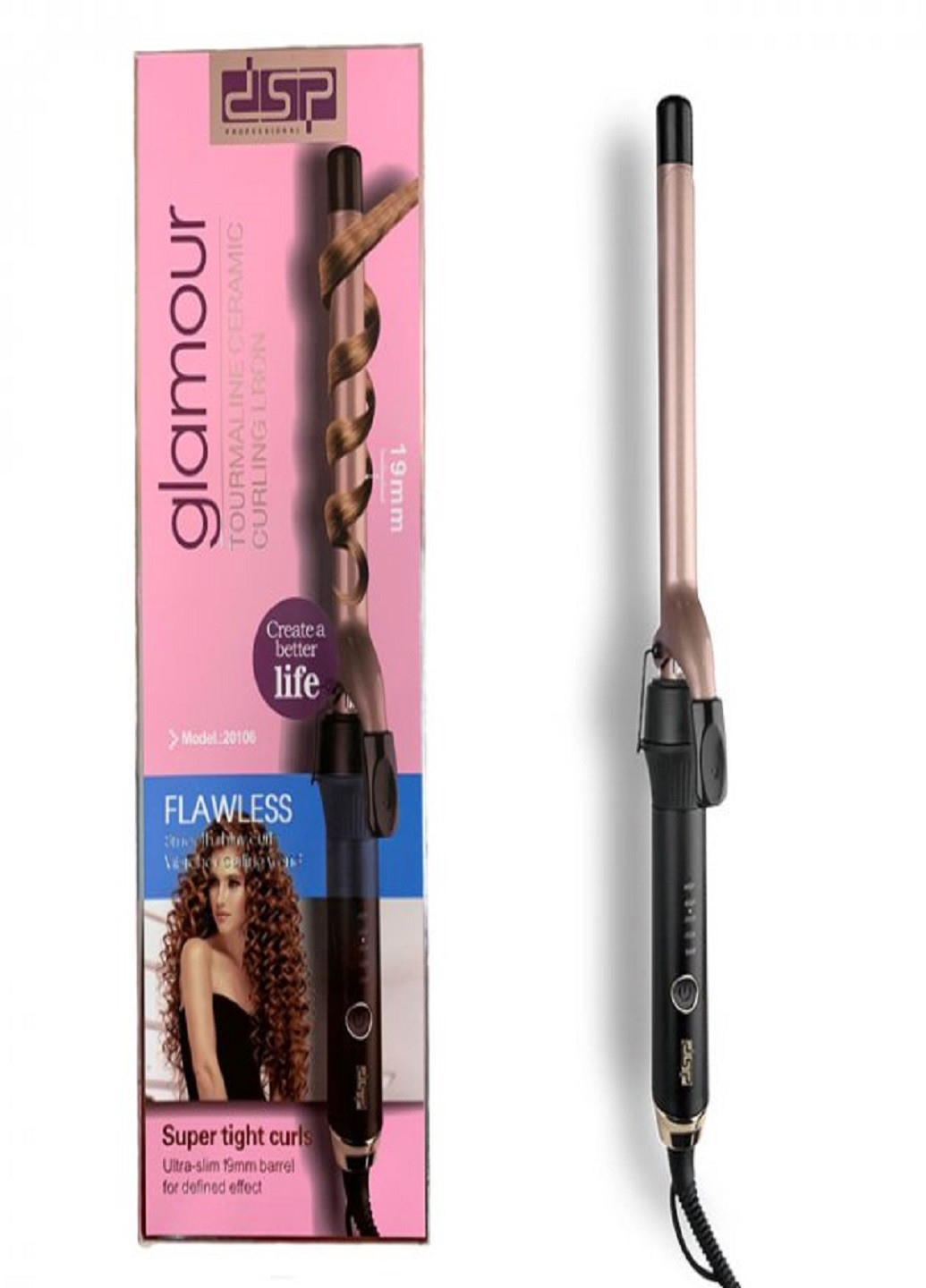 Плойка для волос профессиональная афрокудри для завивки волос 19мм 20106 DSP (257457544)