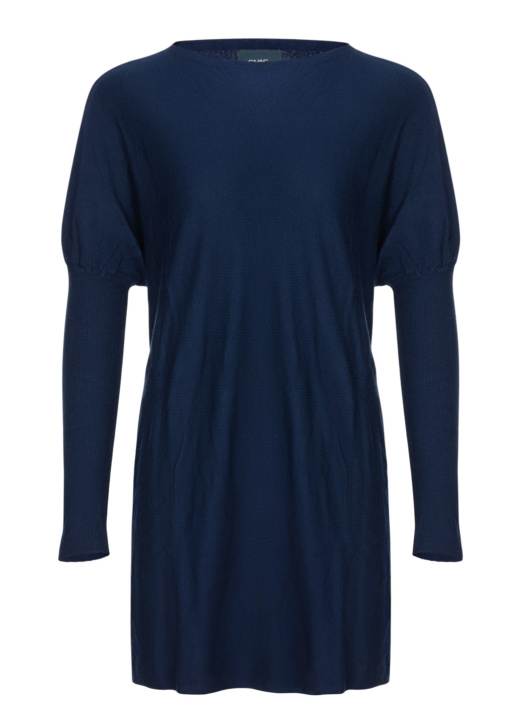 Синий демисезонный женский удлиненный свитер туника джемпер Tantra