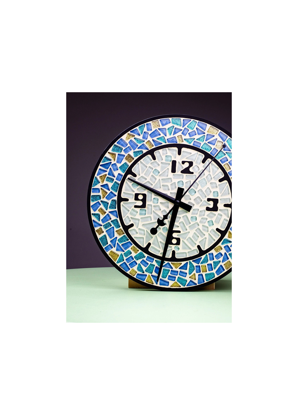 Скляна мозаїка Round clock MA4001 Mosaaro (257452373)