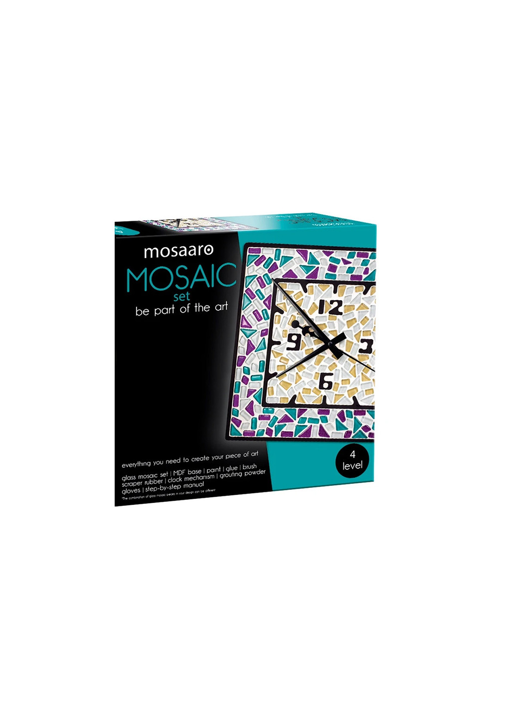 Скляна мозаїка Square clock MA4002 Mosaaro (257452370)