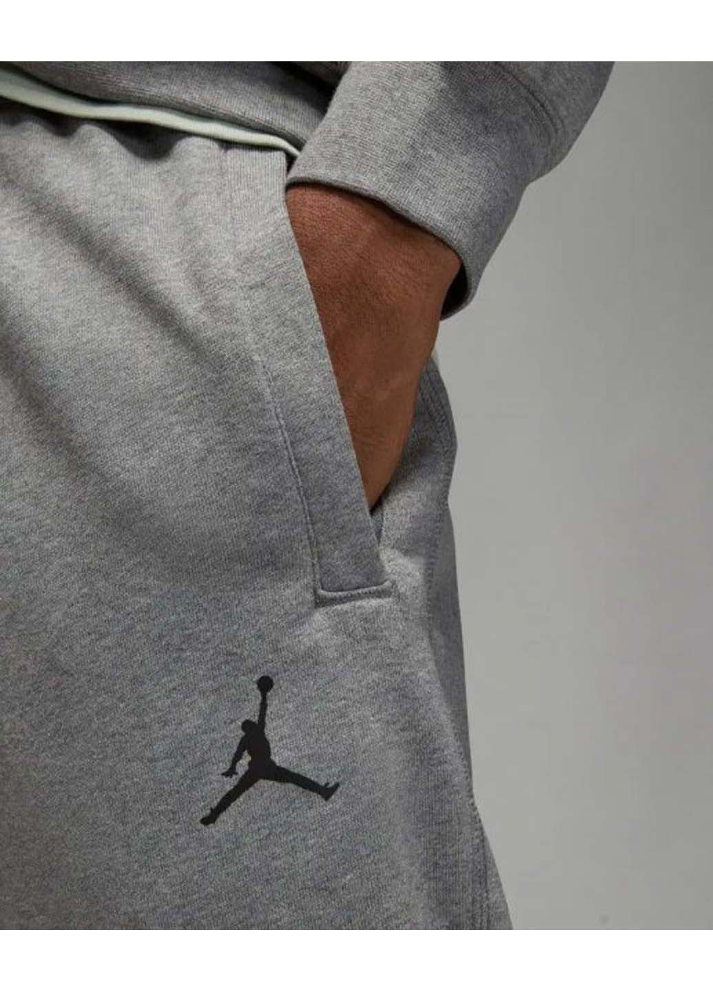 Серые кэжуал демисезонные брюки Jordan