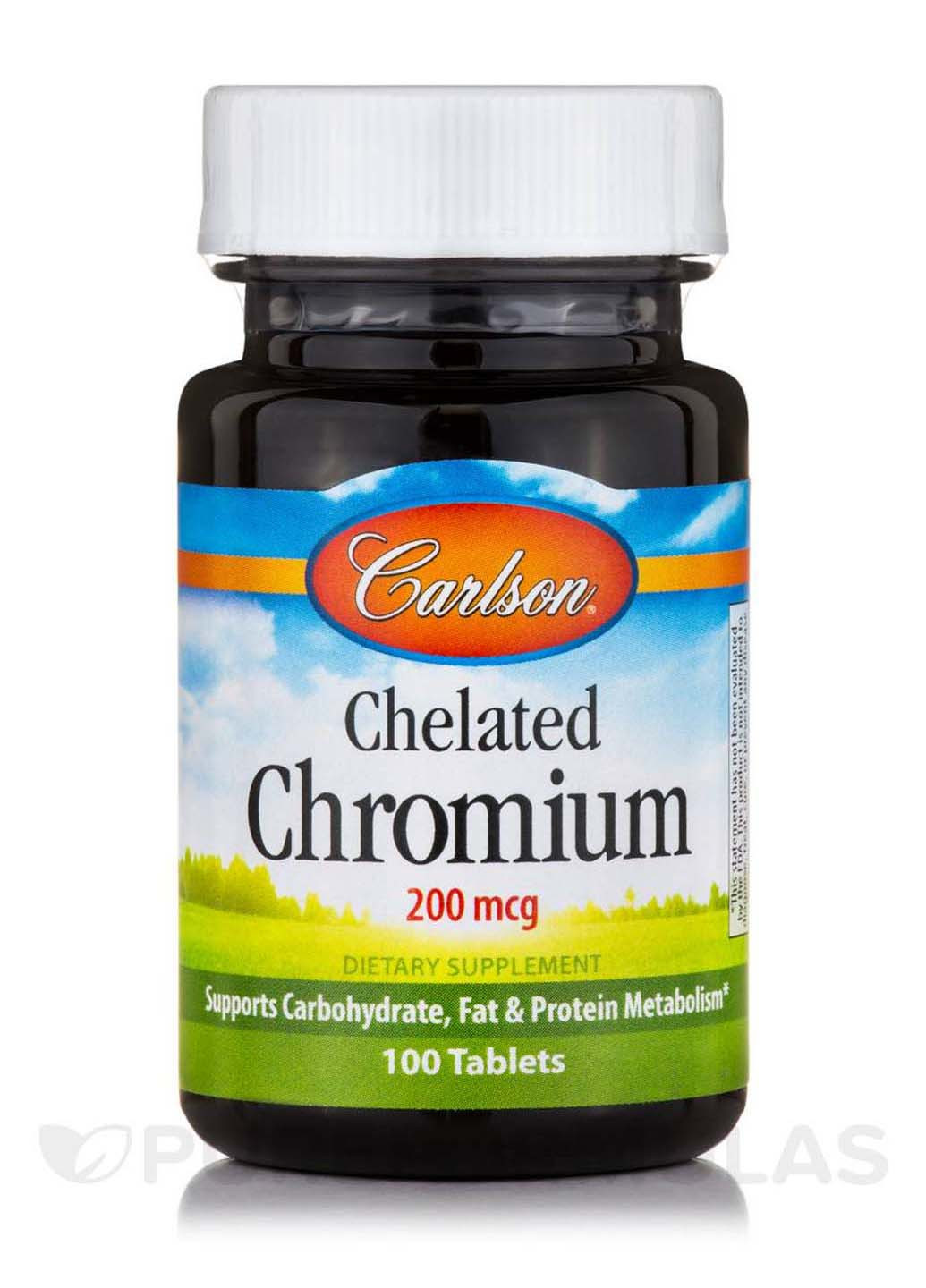 Хром хелат 200 мкг 100 таблеток Carlson Labs (257470540)