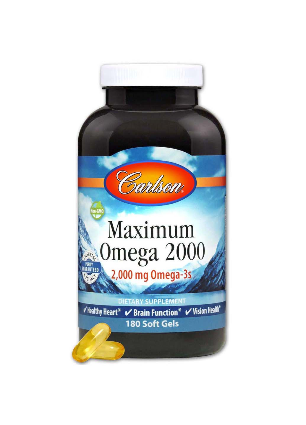 Максимальна Омега 2000 мг 180 кап Carlson Labs (257470561)