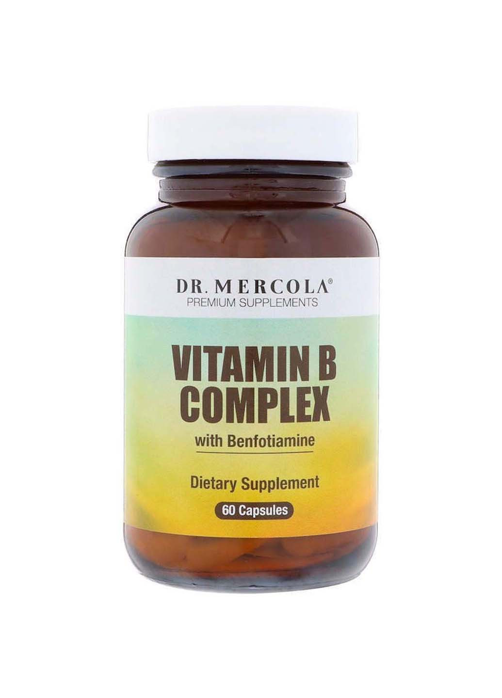 Вітаміни групи В з бенфотіаміном Vitamin B Complex 60 капсул Dr. Mercola (257470709)
