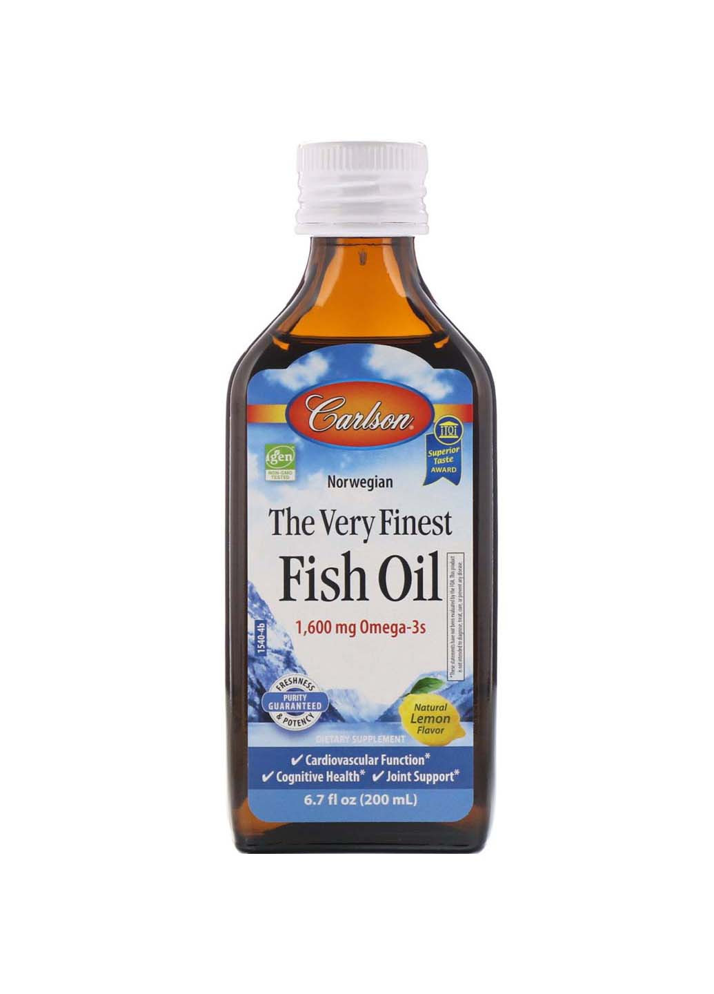 Риб'ячий жир Fish Oil Апельсин 200 мл Carlson Labs (257470532)