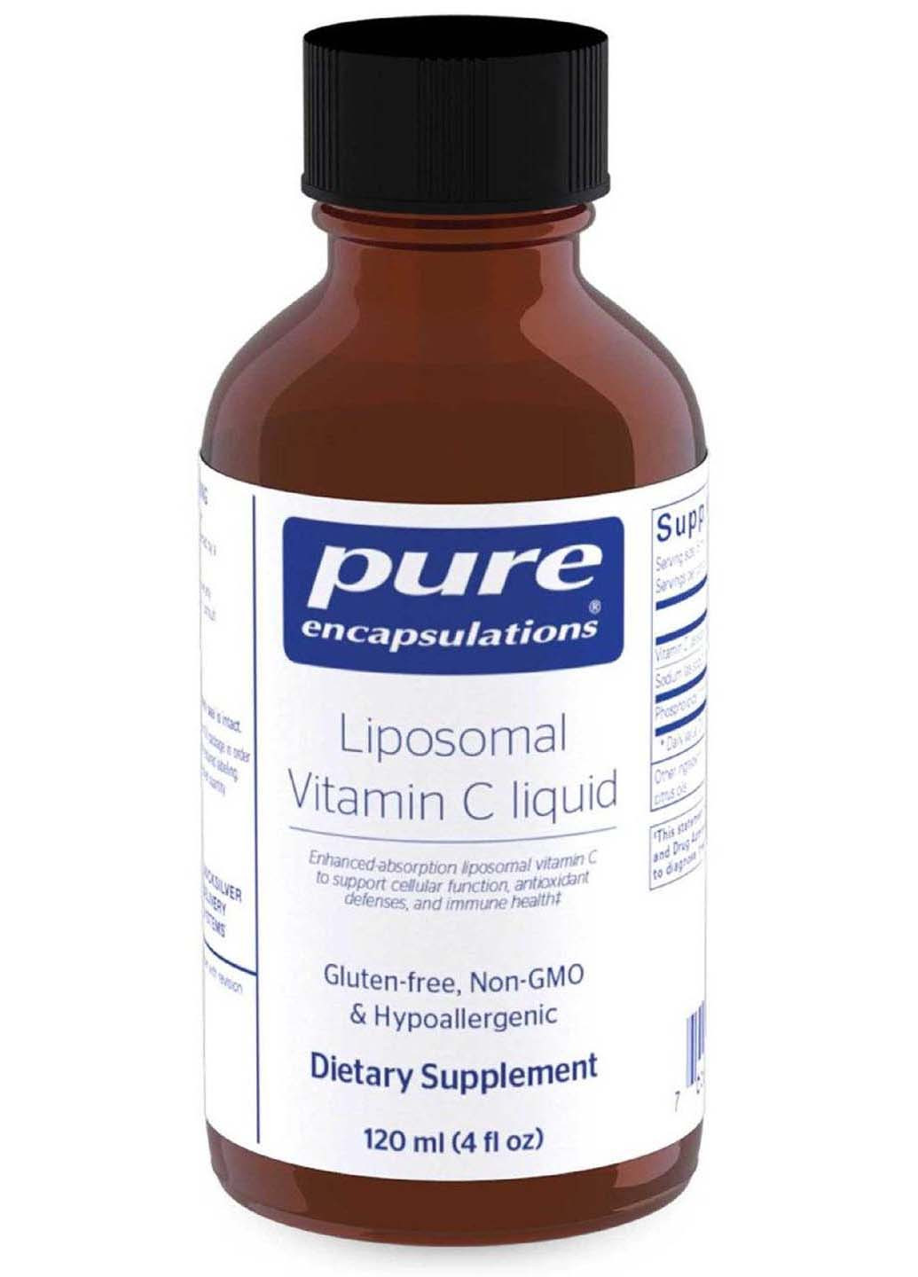 Вітамін С ліпосомальний Liposomal Vitamin C рідина 120 мл Pure Encapsulations (257470605)