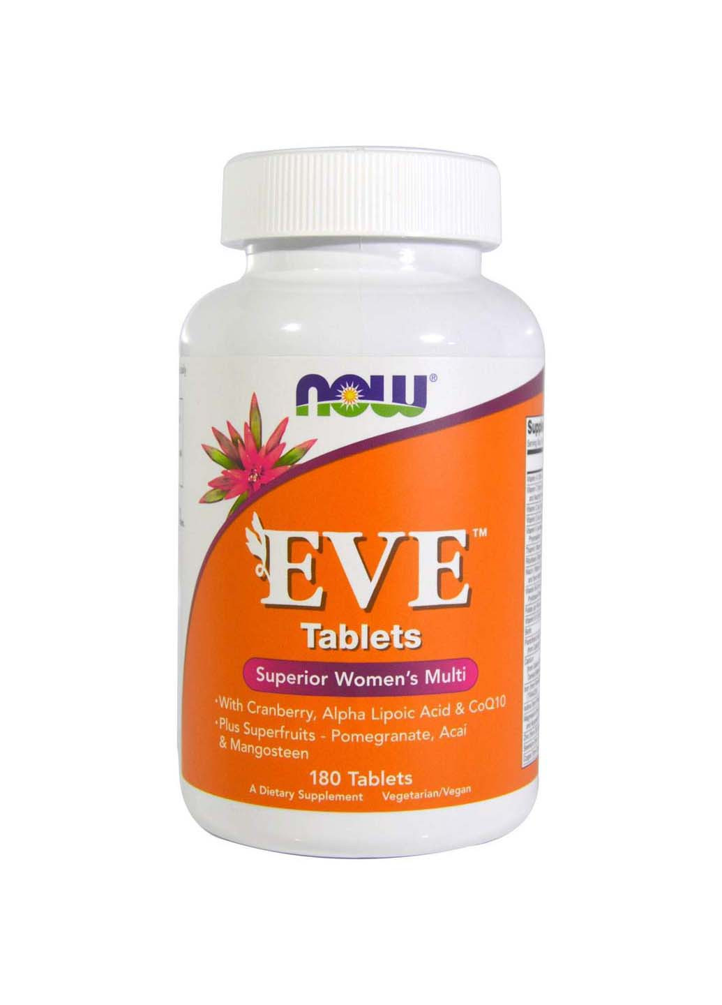 Вітаміни для жінок Eve Women s Multi чудовий комплекс 180 таблеток Now Foods (257470490)