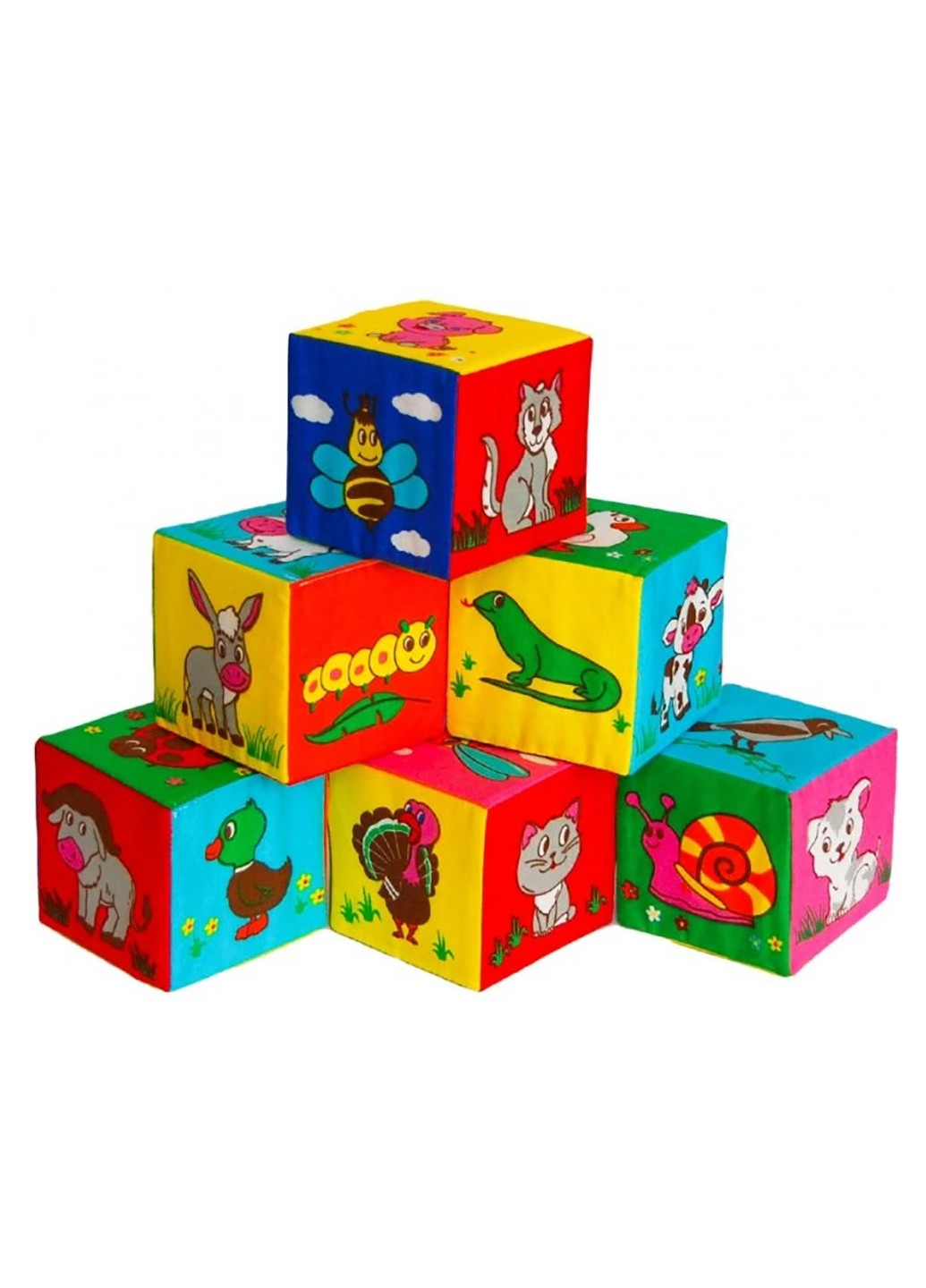 Набор кубиков Первые животные МС 090601-10 No Brand (257452051)