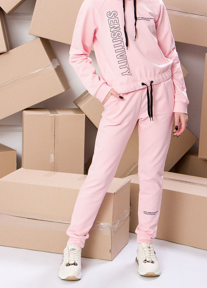 Розовый демисезонный костюм для девочки (подростковый) Носи своє