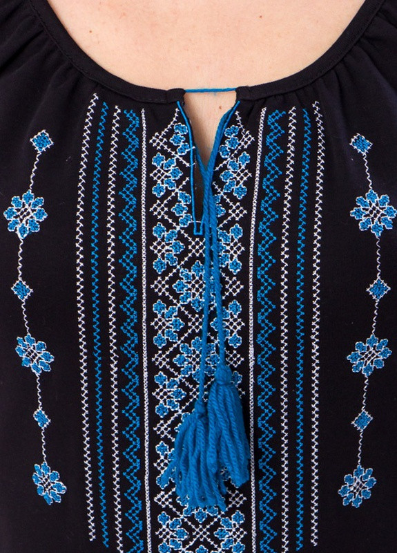 Вишиванка жіноча з коротким рукавом р. 54 Блакитний Носи Своє (8604-015-22-v1) Носи своє 661 (257452595)