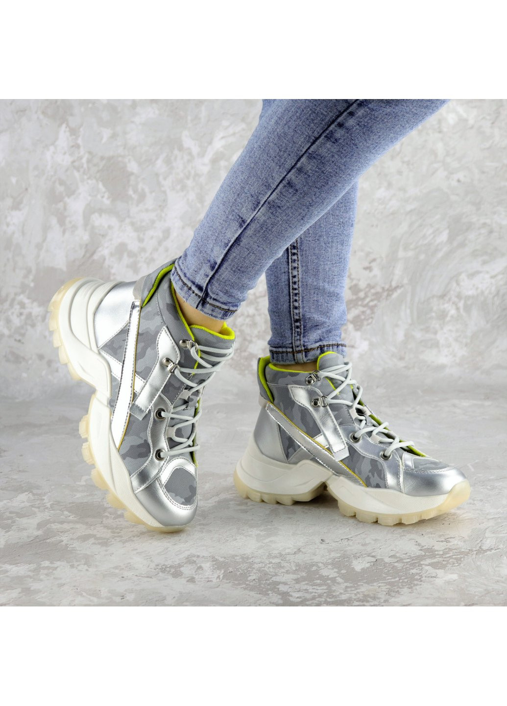 Черевики жіночі Rowan 2395 23 5 Срібло Fashion (257467096)