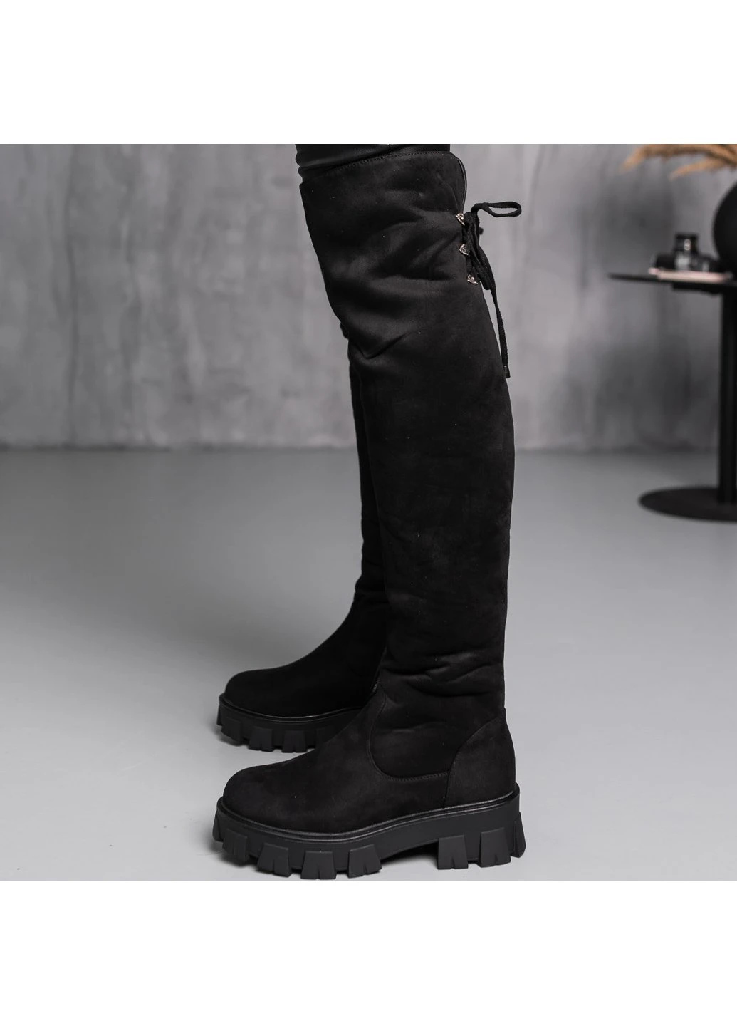 Ботфорти жіночі зимові Chief 3875 Чорний Fashion (257466795)