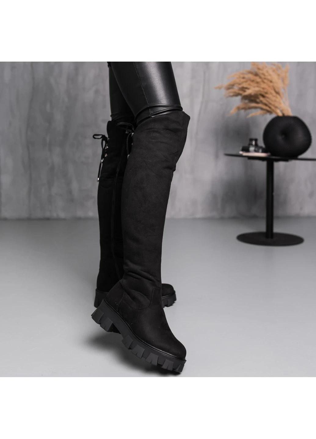 Ботфорти жіночі зимові Chief 3875 Чорний Fashion (257466795)