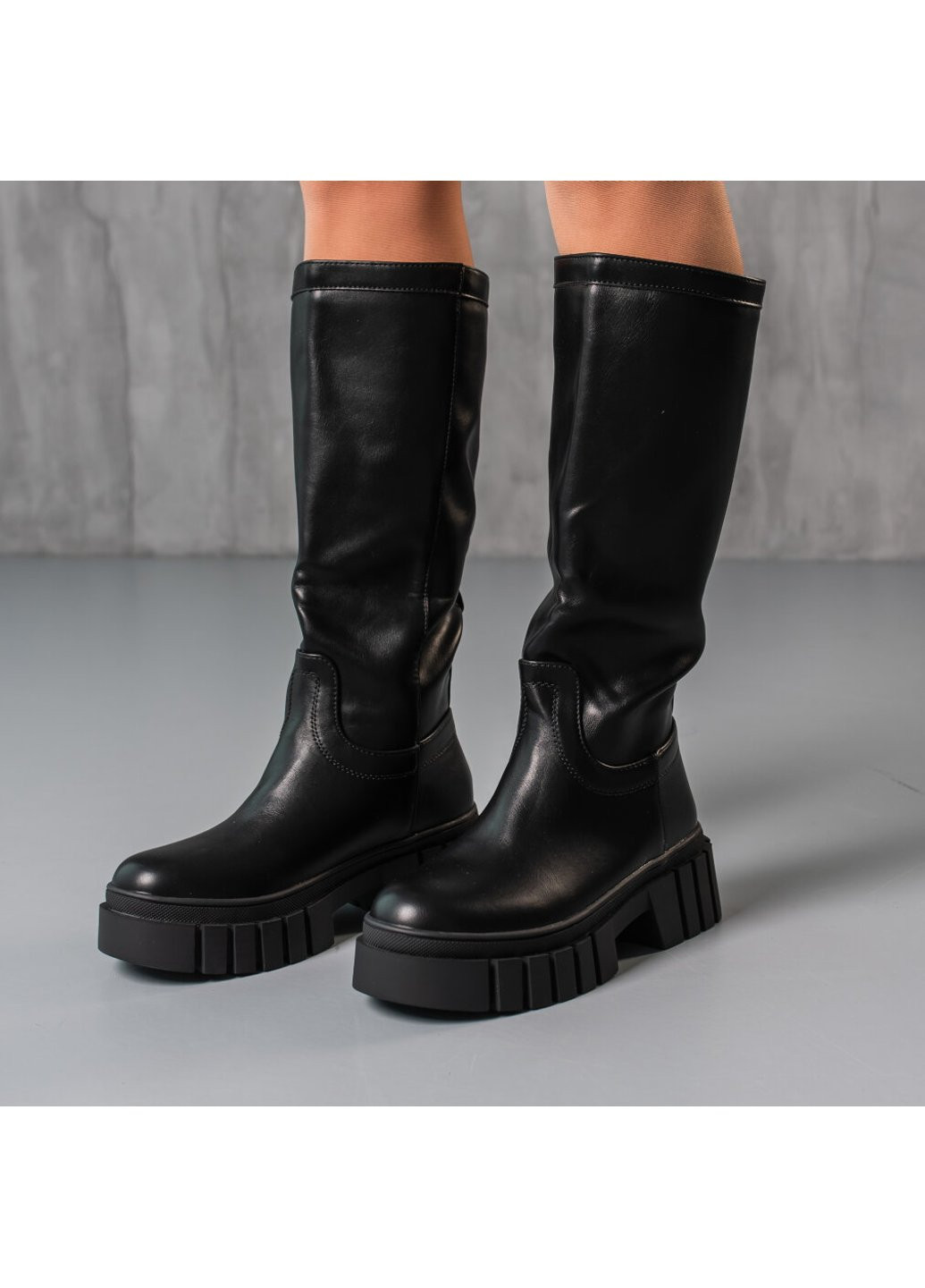 Осенние сапоги женские alvira 3867 235 черный Fashion