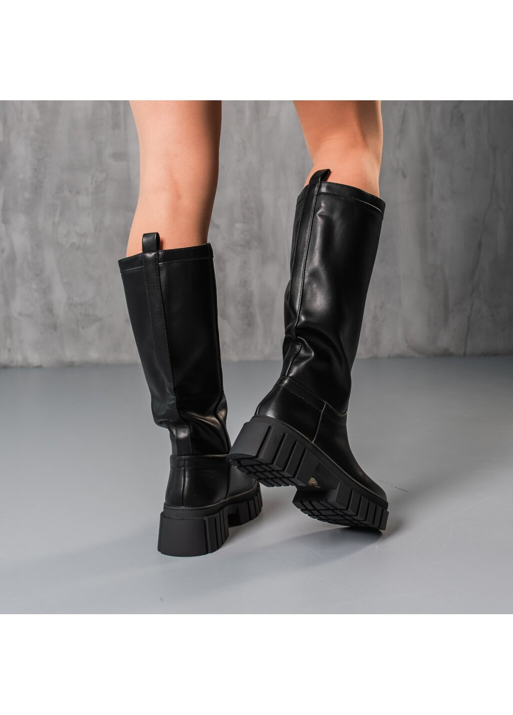 Осенние сапоги женские alvira 3867 235 черный Fashion