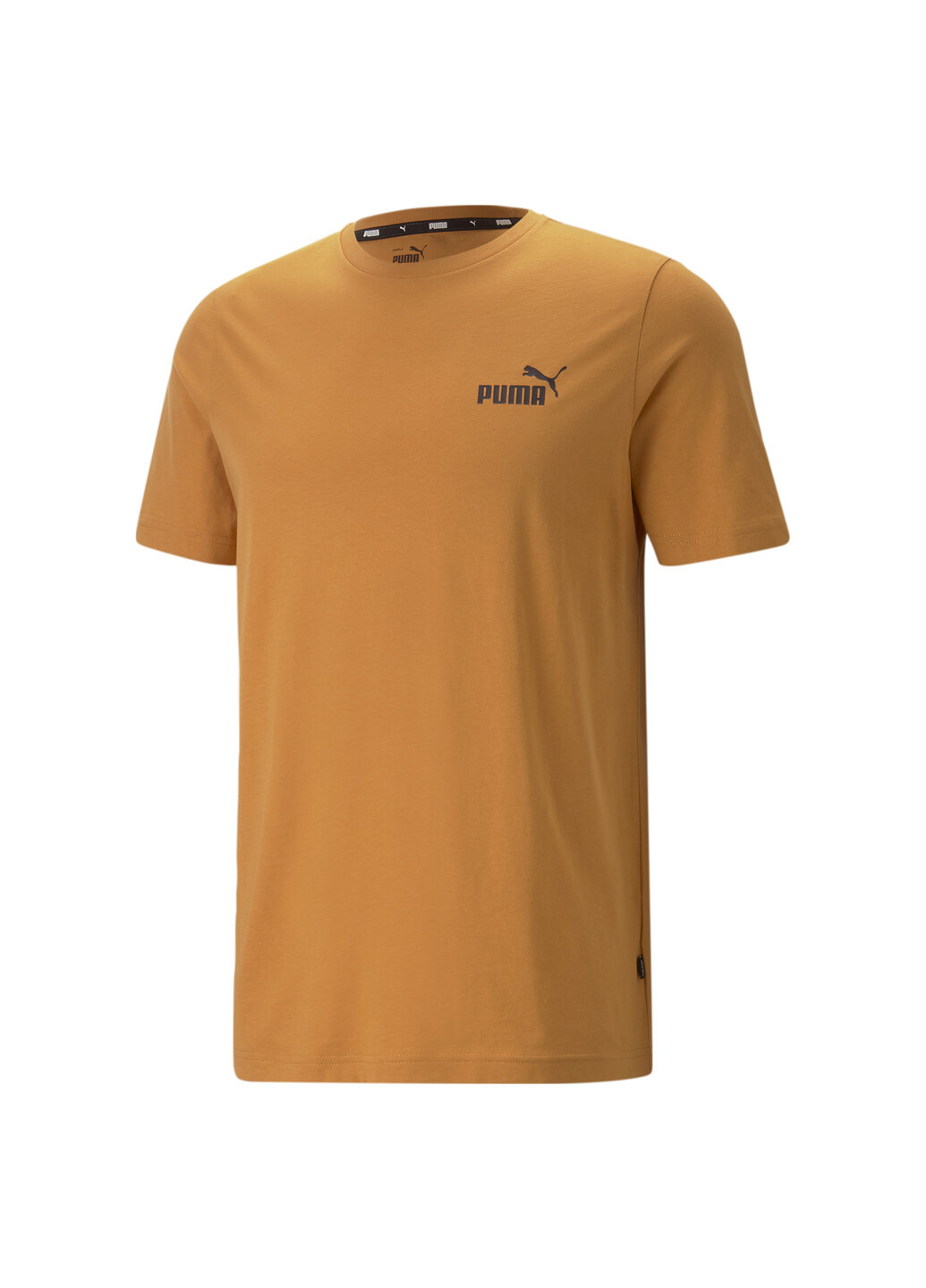 Бежевая футболка essentials small logo men's tee Puma