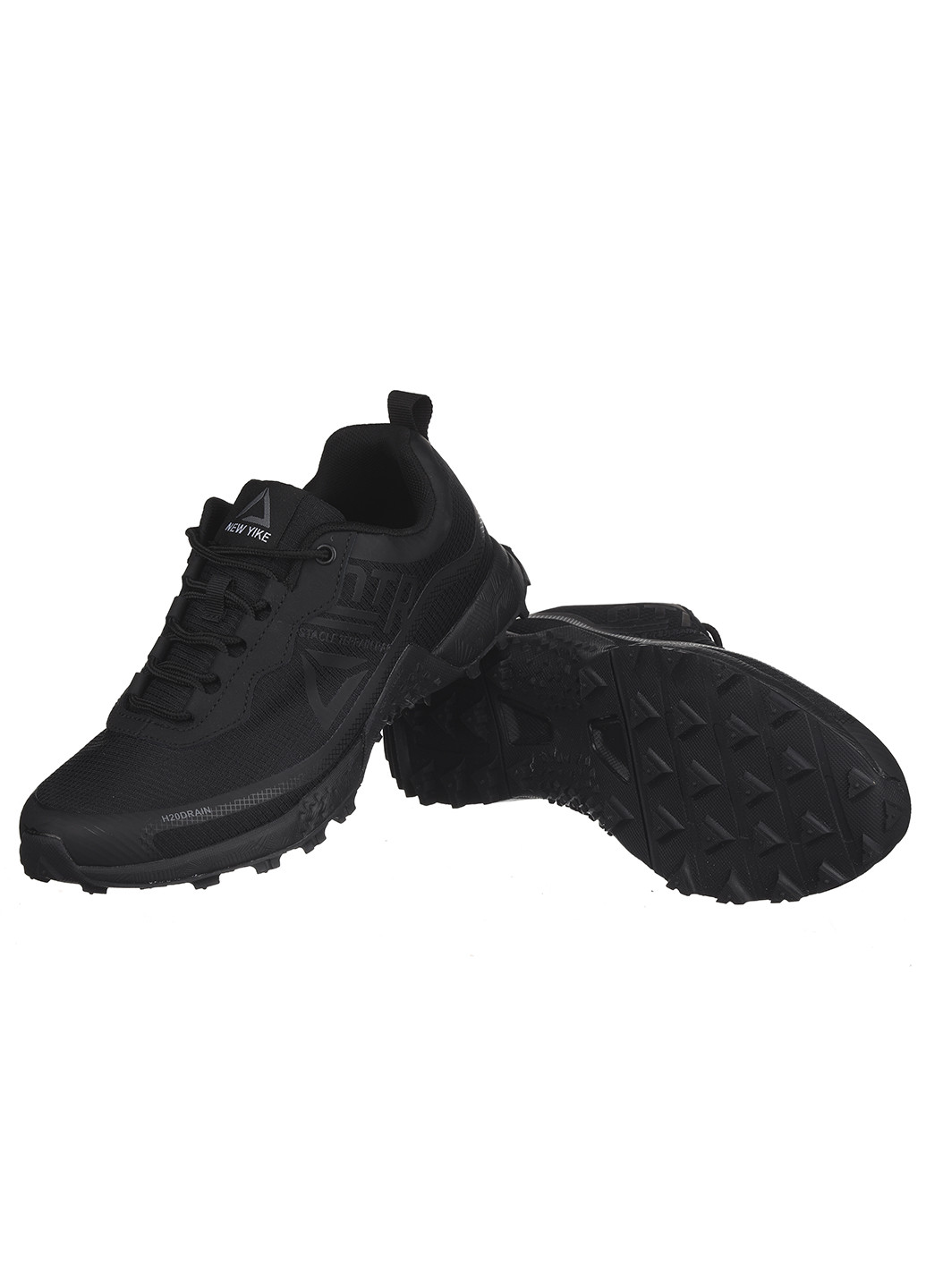 Чорні Осінні чоловічі кросівки а5268-2 Yike